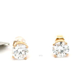 3 CTTW Lab Diamond Stud Earrings