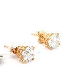 3 CTTW Lab Diamond Stud Earrings