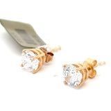 3 CTTW Lab Diamond Stud Earrings