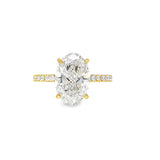 Elegant Oval Diamond Engagement Ring
