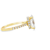 Elegant Oval Diamond Engagement Ring