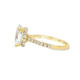 Elegant Oval Diamond Engagement Ring