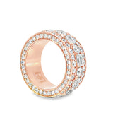 Elegant Rose Gold lab Diamond Ring