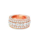 Elegant Rose Gold lab Diamond Ring