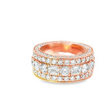 Elegant Rose Gold lab Diamond Ring