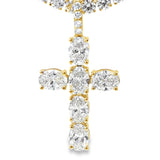 Elegant Lab Diamond Cross Pendant