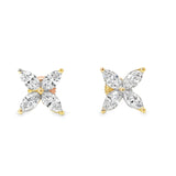 Lab Diamond floral Stud Earrings