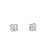 Lab Diamond clover Stud Earrings