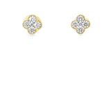 Lab Diamond clover Stud Earrings
