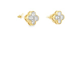 Lab Diamond clover Stud Earrings