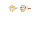 Lab Diamond clover Stud Earrings