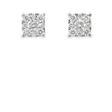Lab Diamond squared Stud Earrings