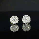 Lab Diamond Cluster Earring