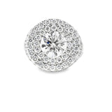 Mens Diamond double Halo Ring (made to order)