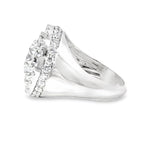 Mens Diamond double Halo Ring (made to order)